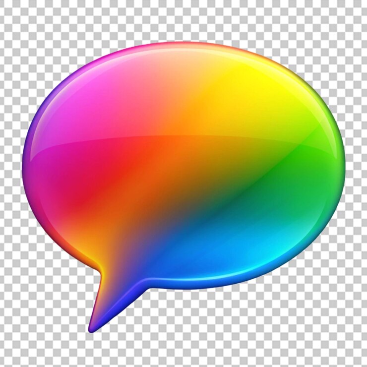 PSD burbuja de comunicación con gradiente