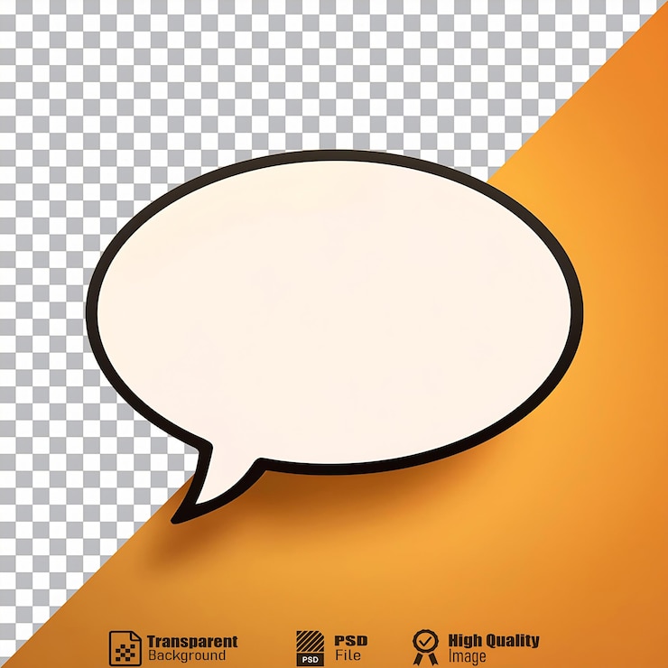 PSD burbuja de habla un símbolo de comunicación en las narrativas visuales