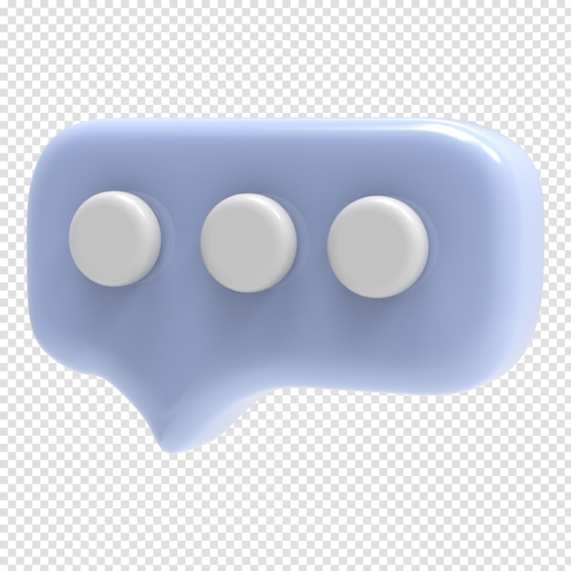 Burbujas de chat o icono de burbuja de voz sitio web ui sobre fondo rosa ilustración de representación 3d