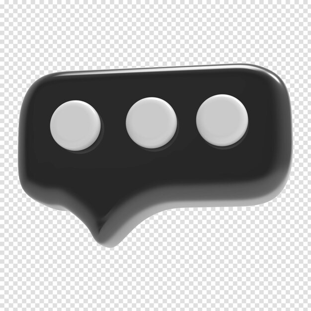 Burbujas de chat o icono de burbuja de voz sitio web ui sobre fondo rosa ilustración de representación 3d