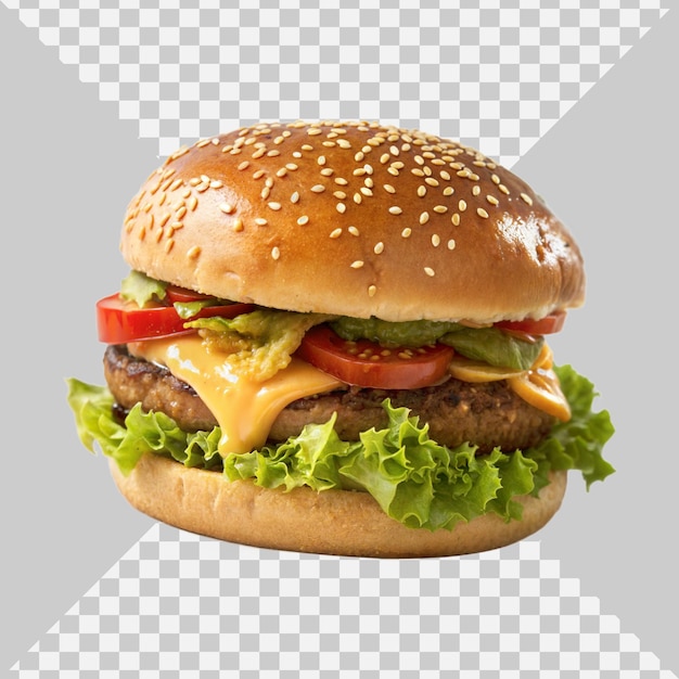 Burgar sur un fond transparent