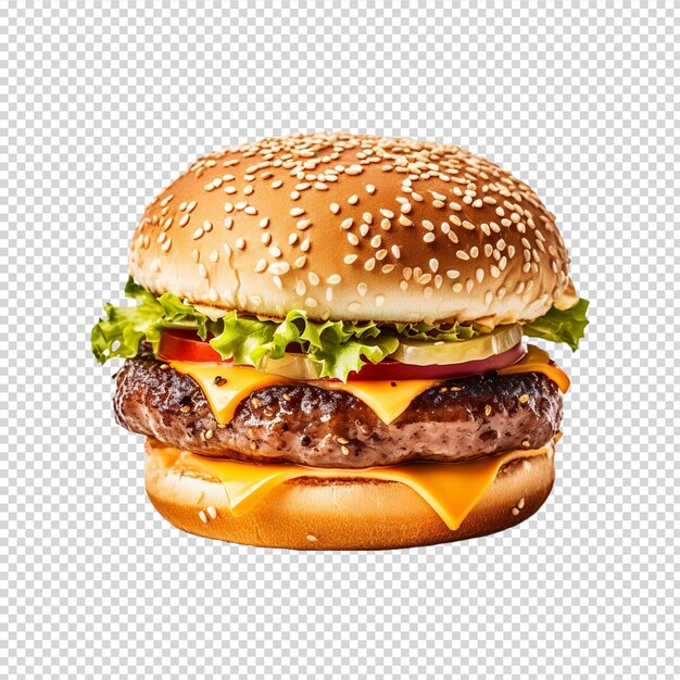 Burger auf weißem Hintergrund