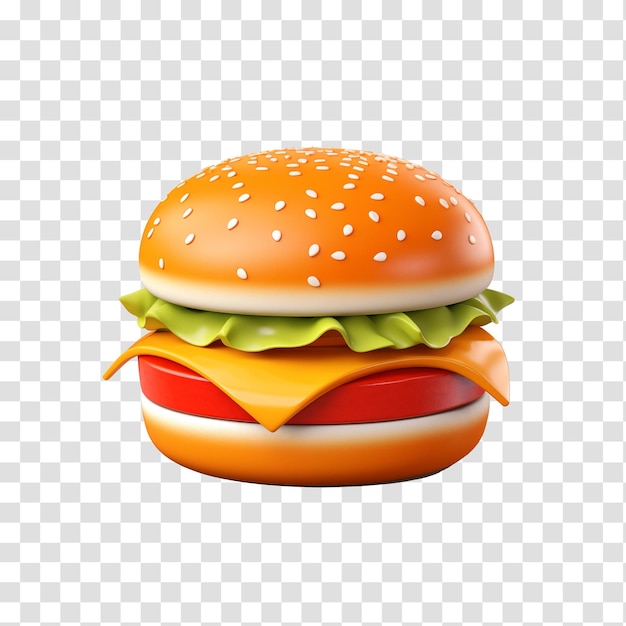 PSD burger de bœuf frais sans psd isolé sur un fond transparent