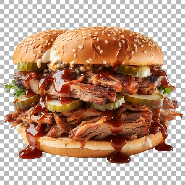 PSD burger em fundo transparente