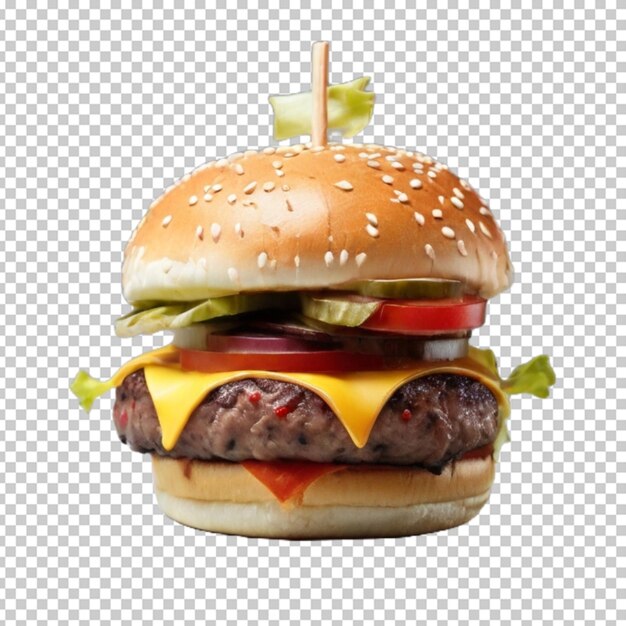 PSD burger em png psd.