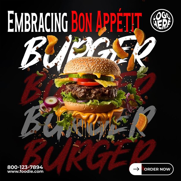 PSD burger-flyer