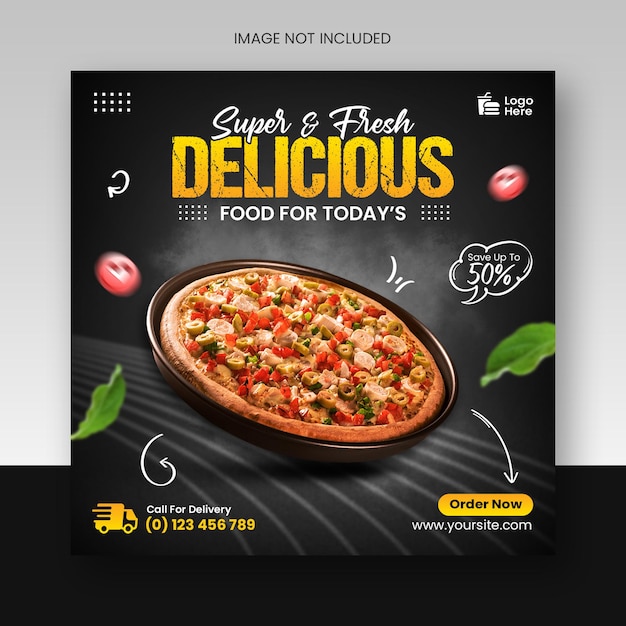 Burger-Food-Banner-Social-Media-Post-Design-Vorlage