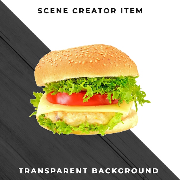 Burger ingrediente PSD trasparente