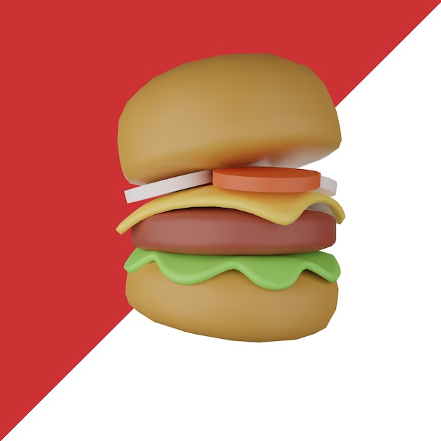 Burger De Modélisation 3d