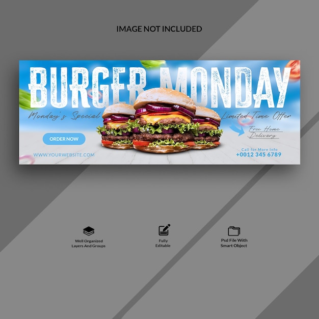 Burger Propose Une Couverture Facebook Et Une Bannière Web