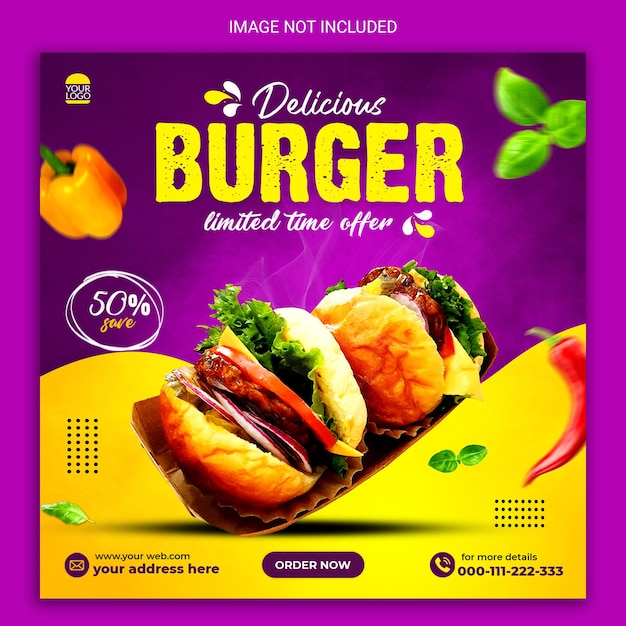 Burger-social-media-post-banner