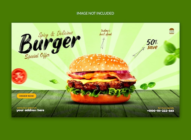 Burger-social-media-post-web-banner-design.