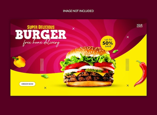 Burger-social-media-post-web-banner-template-design.