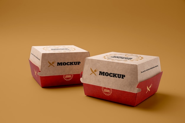 Burger-Verpackungsanordnungsmodell