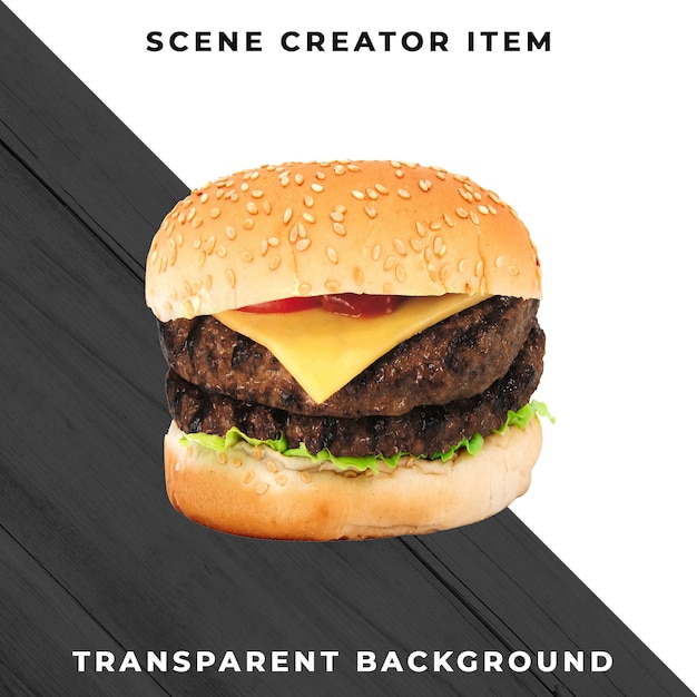 PSD burger zutat transparent psd