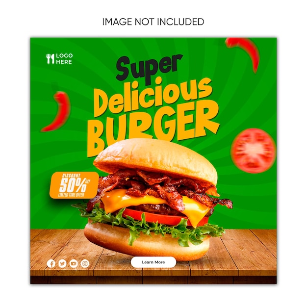 Burgerverkäufe Socila Mediendesign Instagram Facebook
