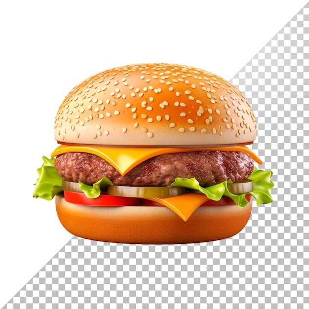 PSD burguer em 3d