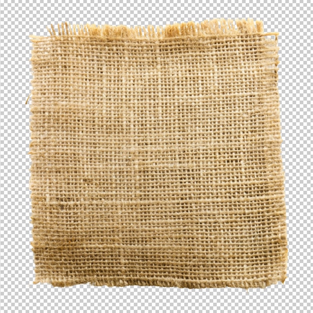 PSD burlap hessian ou sacking sur fond transparent