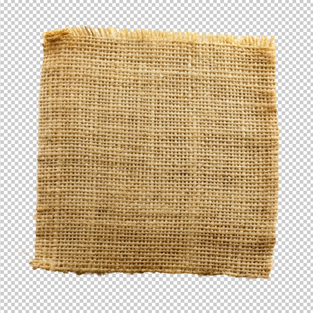 PSD burlap hessian ou sacking sur fond transparent