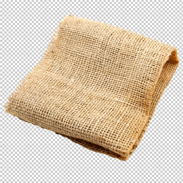 PSD burlap hessian ou sacking sur fond transparent