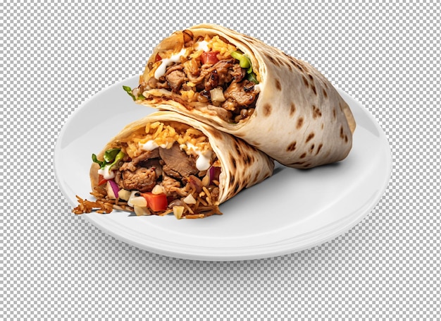 burritos comida de la calle mexicana