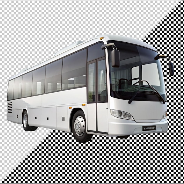 PSD bus de passagers sur un fond transparent