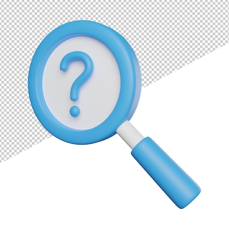PSD buscando ayuda vista lateral 3d renderizado icono ilustración sobre fondo transparente