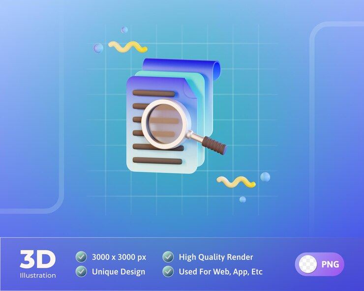PSD buscar archivos ilustración 3d