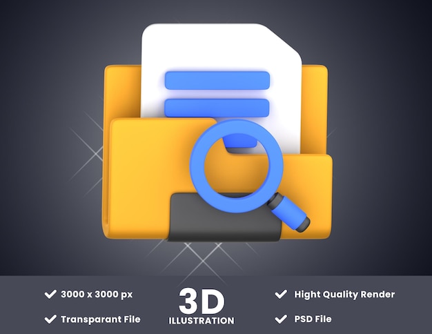 Buscar carpeta3d ilustración adecuada para su diseño