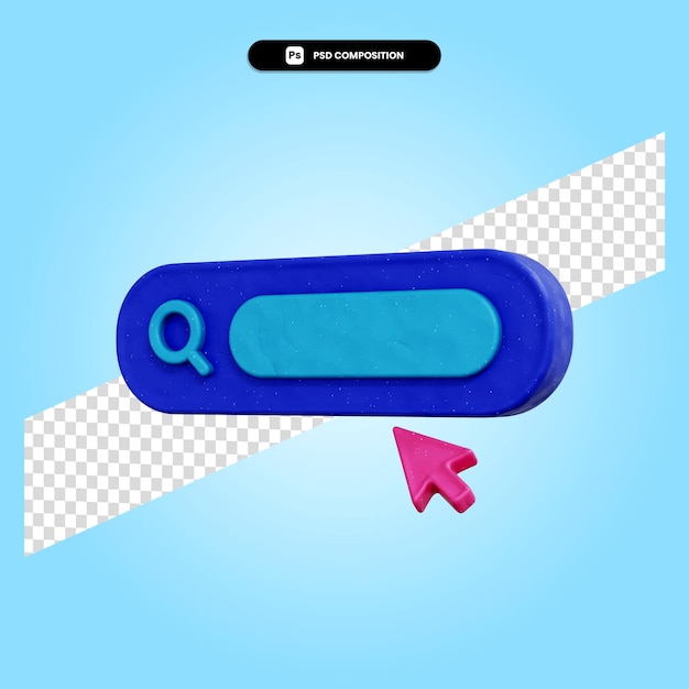 Buscar ilustración de render 3d aislado