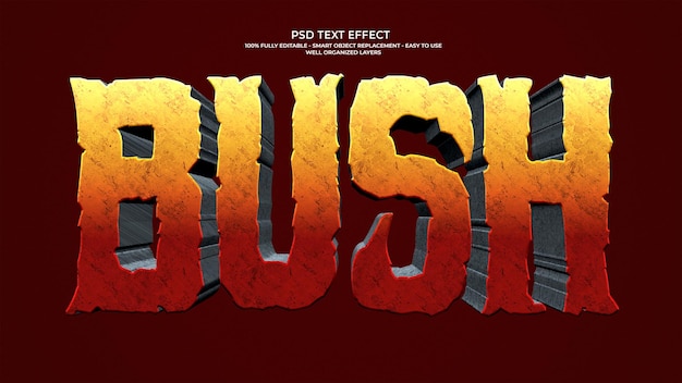 Bush-Text-Effekt-PSD