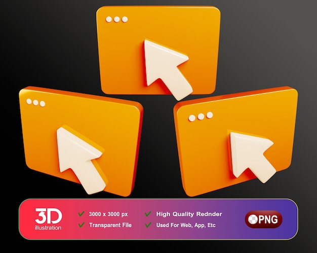 PSD business 3d elements browser