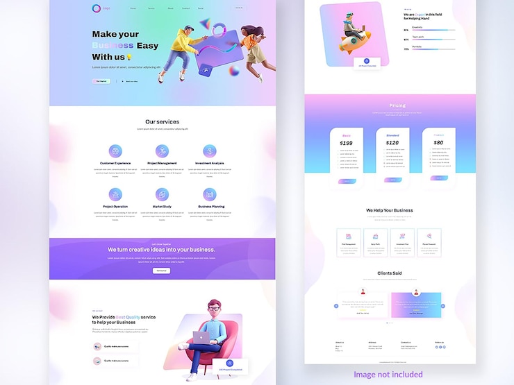 PSD business agency theme