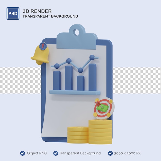 PSD business-analyse 3d-darstellung