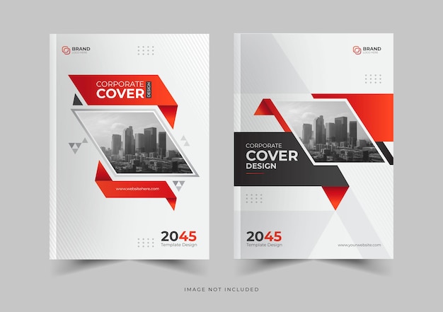 PSD business book cover broschüren-cover-design oder jahresbericht und firmenprofil-cover und book