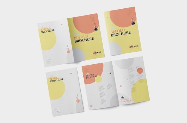 Business Branding Flyer PSD Mockup con diseño interior y exterior cambiable