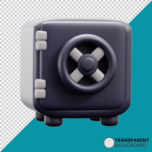 Business brankas Symbol 3D-Darstellung