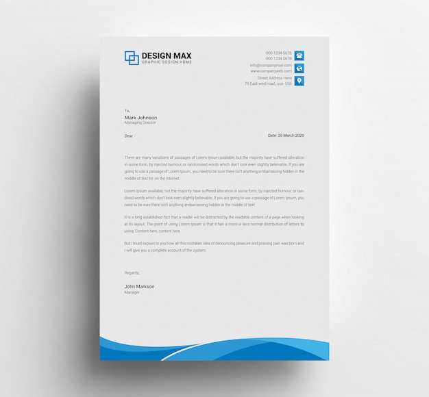 Business briefkopf design