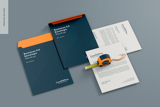 Business C4-Umschläge Mockup