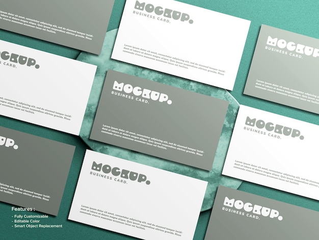 Business card mockup and shadow