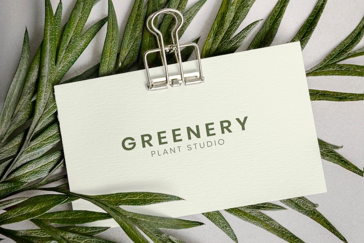 PSD business card mockup psd with binder clip