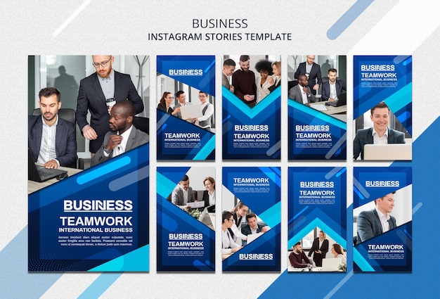 PSD business concept instagram geschichten vorlage