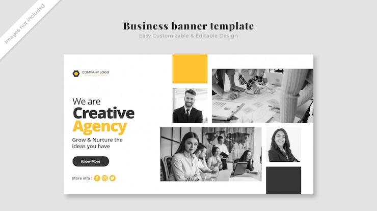 PSD business cover mockup with images