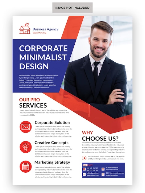 Business-Flyer für kreative Marketingagenturen