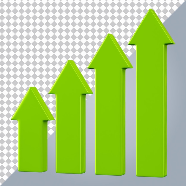 Business-Grafik 3D-Symbol