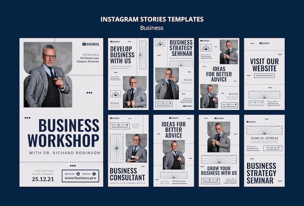 Business Instagram Geschichten Vorlage Design