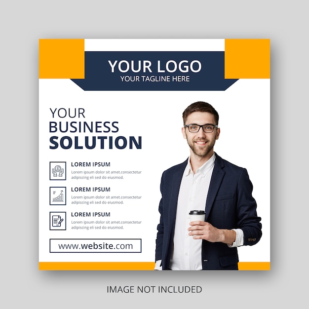 PSD business instagram post banner