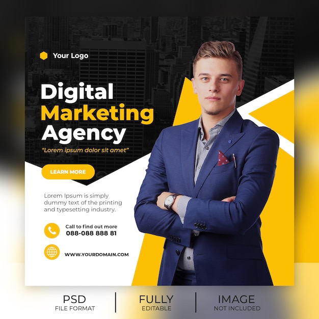 Business instagram post vorlage banner