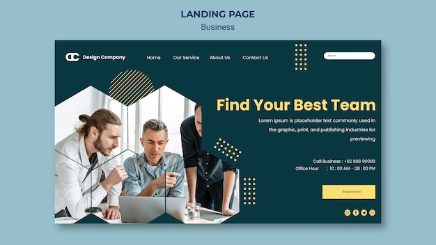 Business Landing Page Vorlage