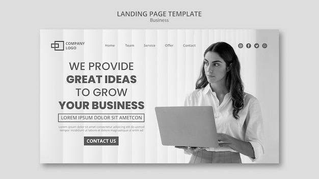 PSD business-landingpage